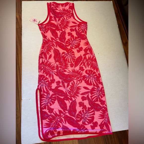 Juicy by Juicy Couture towel terry Tropical  beach party dress NWT Sz-M E15 - Picture 7 of 11